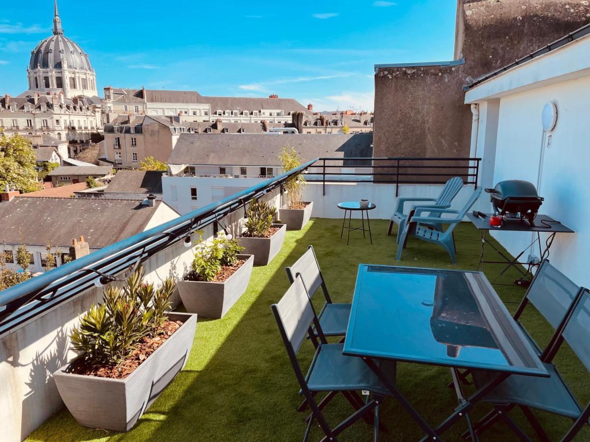 Grand Studio, Belle Terrasse Avec Vue Нант Екстериор снимка