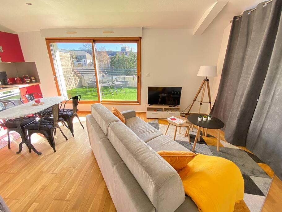 Grand Studio, Belle Terrasse Avec Vue Нант Екстериор снимка