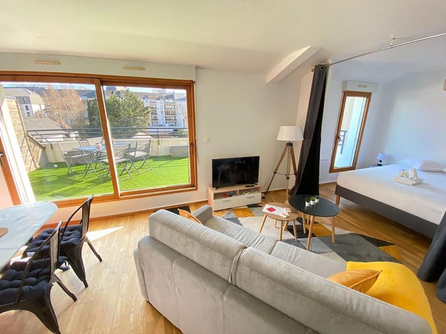 Grand Studio, Belle Terrasse Avec Vue Нант Екстериор снимка
